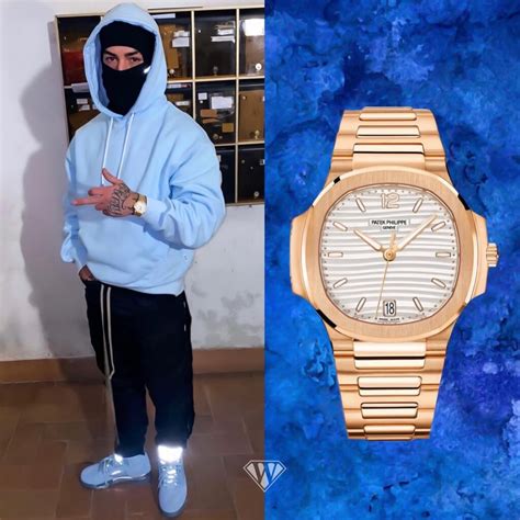 tony effe compra un rolex|Tony Effe – Patek Philippe Nautilus in 18k rose gold.